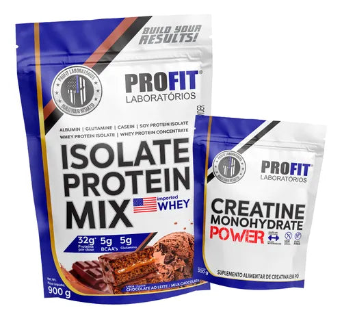 Proteína Whey 900 g + Creatina Profit 300 g – Promo